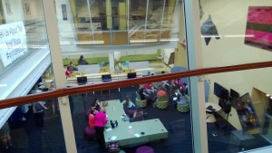 The view from above Noel Studio at EKU