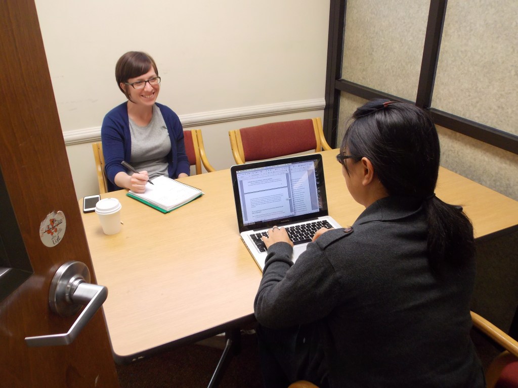 Consultants and Participants Talking about Writing
